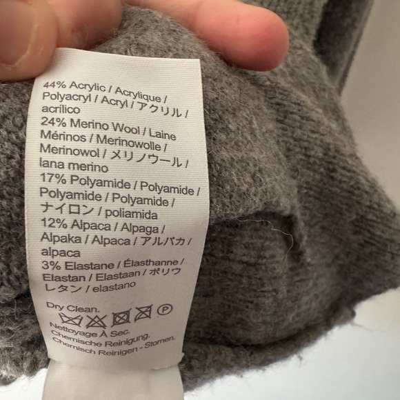 J.Crew Cocoon Sweater Blazer BA551 in Graphite Gray, Merino Wool Alpaca Blend - Picture 9 of 12